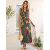 image:imageANRABESS Womens Summer Floral Maxi Dress A Line TulleElegant for Wedding Guest amp Beach VacationFlowy Casual Boho OutfitsRed Yellow Rose