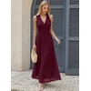 image:imageANRABESS Womens Summer Floral Maxi Dress A Line TulleElegant for Wedding Guest amp Beach VacationFlowy Casual Boho OutfitsWine Red