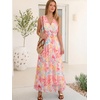 image:imageANRABESS Womens Summer Floral Maxi Dress A Line TulleElegant for Wedding Guest amp Beach VacationFlowy Casual Boho OutfitsYellow Pink Floral White