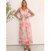 image:imageANRABESS Womens Summer Floral Maxi Dress A Line TulleElegant for Wedding Guest amp Beach VacationFlowy Casual Boho OutfitsYellow Pink Floral White