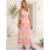 image:imageANRABESS Womens Summer Floral Maxi Dress A Line TulleElegant for Wedding Guest amp Beach VacationFlowy Casual Boho OutfitsYellow Pink Floral White