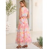 image:imageANRABESS Womens Summer Floral Maxi Dress A Line TulleElegant for Wedding Guest amp Beach VacationFlowy Casual Boho OutfitsYellow Pink Floral White