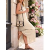 image:imageANRABESS Womens Summer Maxi Dress Casual Spaghetti Straps Sundress Flowy Long Dresses with Pocket 2026 Beach Vacation OutfitsBeige