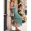 image:imageANRABESS Womens Summer Maxi Dress Casual Spaghetti Straps Sundress Flowy Long Dresses with Pocket 2026 Beach Vacation OutfitsFloral Green