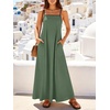 image:imageANRABESS Womens Summer Maxi Dress Casual Spaghetti Straps Sundress Flowy Long Dresses with Pocket 2026 Beach Vacation OutfitsOlive