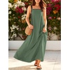 image:imageANRABESS Womens Summer Maxi Dress Casual Spaghetti Straps Sundress Flowy Long Dresses with Pocket 2026 Beach Vacation OutfitsOlive