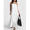 image:imageANRABESS Womens Summer Maxi Dress Casual Spaghetti Straps Sundress Flowy Long Dresses with Pocket 2026 Beach Vacation OutfitsWhite