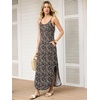 image:imageANRABESS Womens Summer Spaghetti Strap Maxi Dress Beach Cover Up Casual Sleeveless Sundress Vacation Cruise Hawaiian TravelLeopard