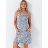 image:imageANRABESS Womens Summer Tank Dress Square Neck Sleeveless Mini Sundress with Pocket 2026 Casual Floral Beach Vacation OutfitsFloral Light Blue