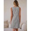 image:imageANRABESS Womens Summer Tank Dress Square Neck Sleeveless Mini Sundress with Pocket 2026 Casual Floral Beach Vacation OutfitsKhaki Polka Dot