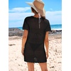 image:imageANRABESS Womens Swimsuit Cover Ups Mesh Knit Crochet Hollow Out Bathing Suit for Summer Vacation Beach SwimwearBlack