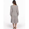 image:imageANRABESS Womens V Neck Long Sleeve Midi Dress  Swing Flowy Tiered with Pockets Soft Fabric Boho Beach Vacation Dresses Loose Fit Casual Fall Winter Transition ClothesKhaki Polka Dot