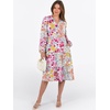 image:imageANRABESS Womens V Neck Long Sleeve Midi Dress  Swing Flowy Tiered with Pockets Soft Fabric Boho Beach Vacation Dresses Loose Fit Casual Fall Winter Transition ClothesMulticolour Floral