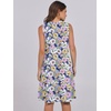 image:imageANRABESS Womens V Neck Mini Dress amp Pockets  Sleeveless ALine Tiered Swing Sundress Comfy Soft Fabric Summer Loose Fit Cute Casual Beach Vacation Travel Daily WearPurple Floral