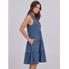 image:imageANRABESS Womens V Neck Mini Dress amp Pockets  Sleeveless ALine Tiered Swing Sundress Comfy Soft Fabric Summer Loose Fit Cute Casual Beach Vacation Travel Daily WearBlue
