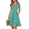 Teal Spades Floral