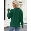 image:imageANRABESS Lightweight Sweaters for Women Long Sleeve V Neck Shirts Business Casual Work Blouses 2026 Fall Knit Pullover TopsForest Green