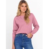 image:imageANRABESS Sweater for Women Long Sleeve Crewneck 2026 Fall Winter Soft Loose Fit Basic Knit Pullover Sweaters Top OutfitsCoral Pink
