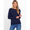 image:imageANRABESS Sweater for Women Long Sleeve Crewneck 2026 Fall Winter Soft Loose Fit Basic Knit Pullover Sweaters Top OutfitsNavy Blue