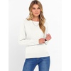 image:imageANRABESS Sweater for Women Long Sleeve Crewneck 2026 Fall Winter Soft Loose Fit Basic Knit Pullover Sweaters Top OutfitsWhite