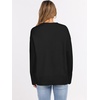 image:imageANRABESS Sweaters for Women 2026 Fall Long Sleeve Casual Loose Fit Knitted High Low Hem Basic Pullover Sweater TopsBlack