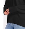 image:imageANRABESS Sweaters for Women 2026 Fall Long Sleeve Casual Loose Fit Knitted High Low Hem Basic Pullover Sweater TopsBlack