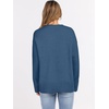 image:imageANRABESS Sweaters for Women 2026 Fall Long Sleeve Casual Loose Fit Knitted High Low Hem Basic Pullover Sweater TopsDark Blue