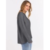 image:imageANRABESS Sweaters for Women 2026 Fall Long Sleeve Casual Loose Fit Knitted High Low Hem Basic Pullover Sweater TopsDark Grey
