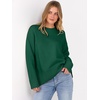 image:imageANRABESS Sweaters for Women 2026 Fall Long Sleeve Casual Loose Fit Knitted High Low Hem Basic Pullover Sweater TopsForest Green