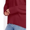 image:imageANRABESS Sweaters for Women 2026 Fall Long Sleeve Casual Loose Fit Knitted High Low Hem Basic Pullover Sweater TopsRed