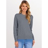 image:imageANRABESS Sweaters for Women 2026 Long Sleeve Crewneck Loose Fit Lightweight Knit Basic Fall Sweater OutfitsDark Grey