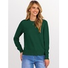 image:imageANRABESS Sweaters for Women 2026 Long Sleeve Crewneck Loose Fit Lightweight Knit Basic Fall Sweater OutfitsGreen