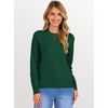 image:imageANRABESS Sweaters for Women 2026 Long Sleeve Crewneck Loose Fit Lightweight Knit Basic Fall Sweater OutfitsGreen