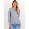 image:imageANRABESS Sweaters for Women 2026 Long Sleeve Crewneck Loose Fit Lightweight Knit Basic Fall Sweater OutfitsGrey