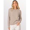 image:imageANRABESS Sweaters for Women 2026 Long Sleeve Crewneck Loose Fit Lightweight Knit Basic Fall Sweater OutfitsTan