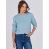 image:imageANRABESS Sweaters for Women Long Sleeve Lightweight Crewneck Soft Basic Knit Loose Fit Pullover Top 2026 Fall Trendy OutfitsLight Blue