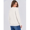 image:imageANRABESS Sweaters for Women Long Sleeve Lightweight Crewneck Soft Basic Knit Loose Fit Pullover Top 2026 Fall Trendy OutfitsWhite