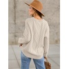 image:imageANRABESS Sweaters for Women Oversized Cable Knit Fall Long Sleeve Crewneck Casual Pullover Sweater Tops 2026 Winter OutfitsApricot