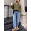 image:imageANRABESS Sweaters for Women Oversized Cable Knit Fall Long Sleeve Crewneck Casual Pullover Sweater Tops 2026 Winter OutfitsBrown Yellow