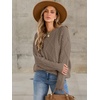 image:imageANRABESS Sweaters for Women Oversized Cable Knit Fall Long Sleeve Crewneck Casual Pullover Sweater Tops 2026 Winter OutfitsCoffee