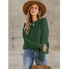 image:imageANRABESS Sweaters for Women Oversized Cable Knit Fall Long Sleeve Crewneck Casual Pullover Sweater Tops 2026 Winter OutfitsDeep Green