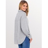 image:imageANRABESS Sweatshirt for Women Oversized Casual Long Sleeve Side Slit Button Lapel Polo Pullover Tunic Tops 2026 Fall OutfitsGrey