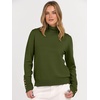 image:imageANRABESS Turtleneck Sweaters for Women Long Sleeve Dressy Casual Soft Knitted Button Pullover Tops 2026 Fall Winter ClothesArmy Green