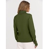 image:imageANRABESS Turtleneck Sweaters for Women Long Sleeve Dressy Casual Soft Knitted Button Pullover Tops 2026 Fall Winter ClothesArmy Green