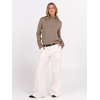 image:imageANRABESS Turtleneck Sweaters for Women Long Sleeve Dressy Casual Soft Knitted Button Pullover Tops 2026 Fall Winter ClothesBright Tan