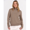 image:imageANRABESS Turtleneck Sweaters for Women Long Sleeve Dressy Casual Soft Knitted Button Pullover Tops 2026 Fall Winter ClothesBright Tan