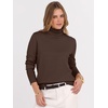 image:imageANRABESS Turtleneck Sweaters for Women Long Sleeve Dressy Casual Soft Knitted Button Pullover Tops 2026 Fall Winter ClothesChocola