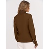 image:imageANRABESS Turtleneck Sweaters for Women Long Sleeve Dressy Casual Soft Knitted Button Pullover Tops 2026 Fall Winter ClothesDeep Caramel