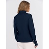 image:imageANRABESS Turtleneck Sweaters for Women Long Sleeve Dressy Casual Soft Knitted Button Pullover Tops 2026 Fall Winter ClothesNavy Blue