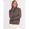 image:imageANRABESS Turtleneck Sweaters for Women Long Sleeve Dressy Casual Soft Knitted Button Pullover Tops 2026 Fall Winter ClothesNutmeg